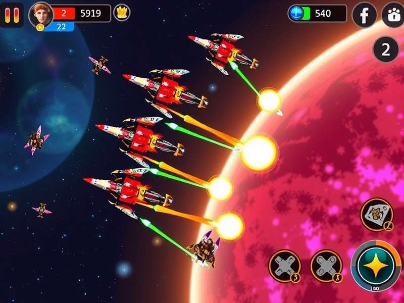 Puri Flare Galaxy Wars fleet customization interface
